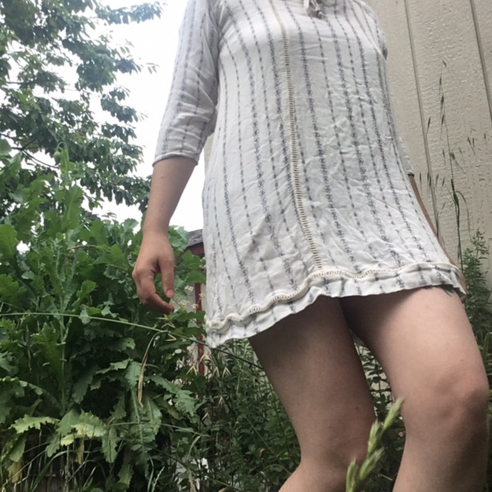 White Zen long sleeve dress